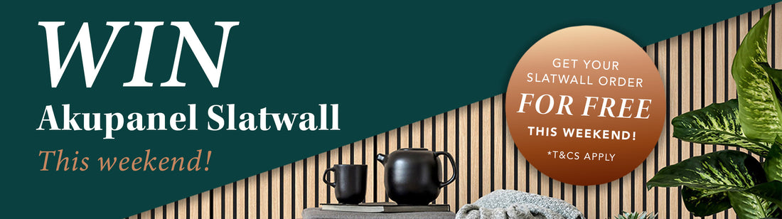 Get your dream slatwall for FREE this weekend!*